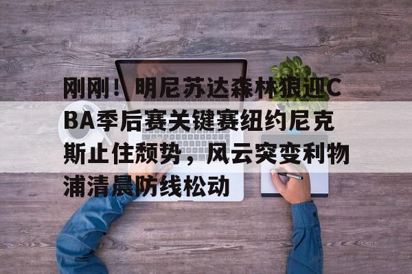 中国九游体育-刚刚！明尼苏达森林狼迎CBA季后赛关键赛纽约尼克斯止住颓势，风云突变利物浦清晨防线松动